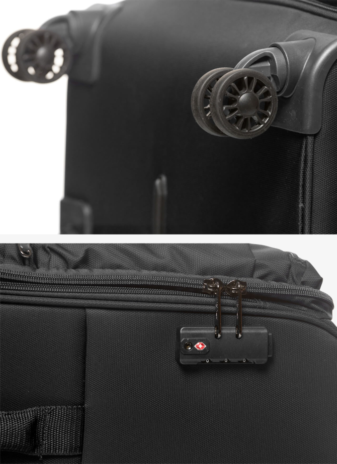 Suitcase V&V Travel One Life 8024-65 Black