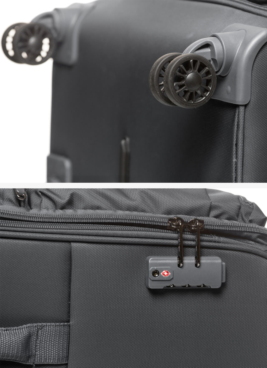 Suitcase V&V Travel One Life 8024-65 Grey