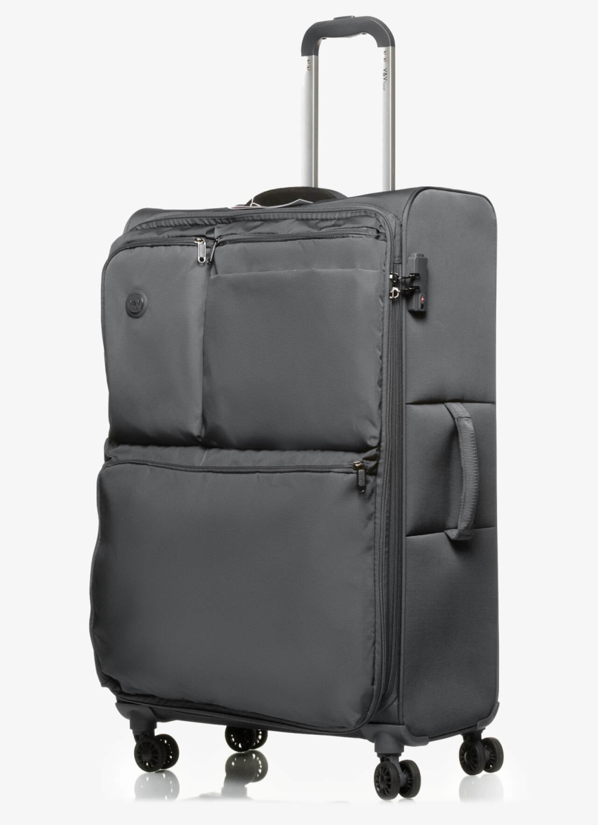 Suitcase V&V Travel One Life 8024-75 Grey