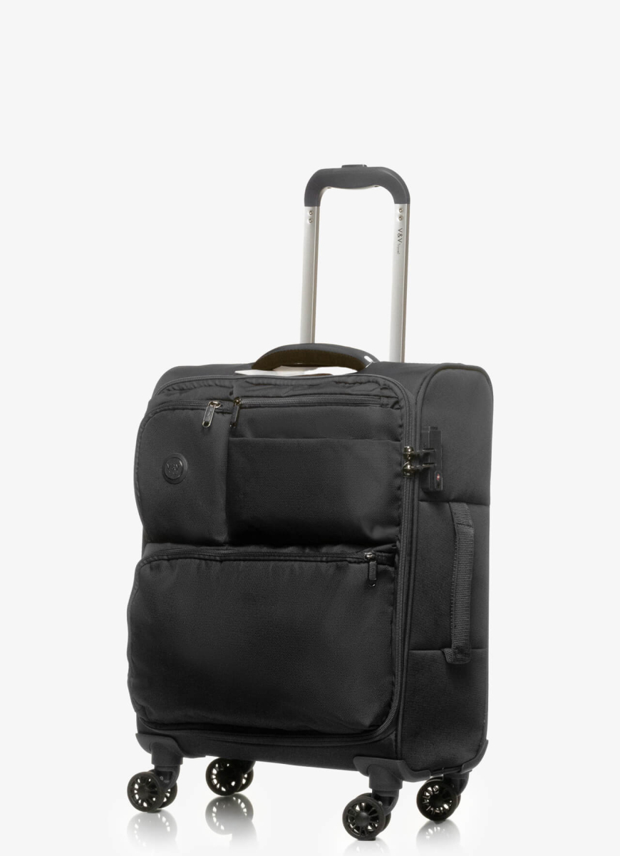 Suitcase V&V Travel One Life 8024-55 Black