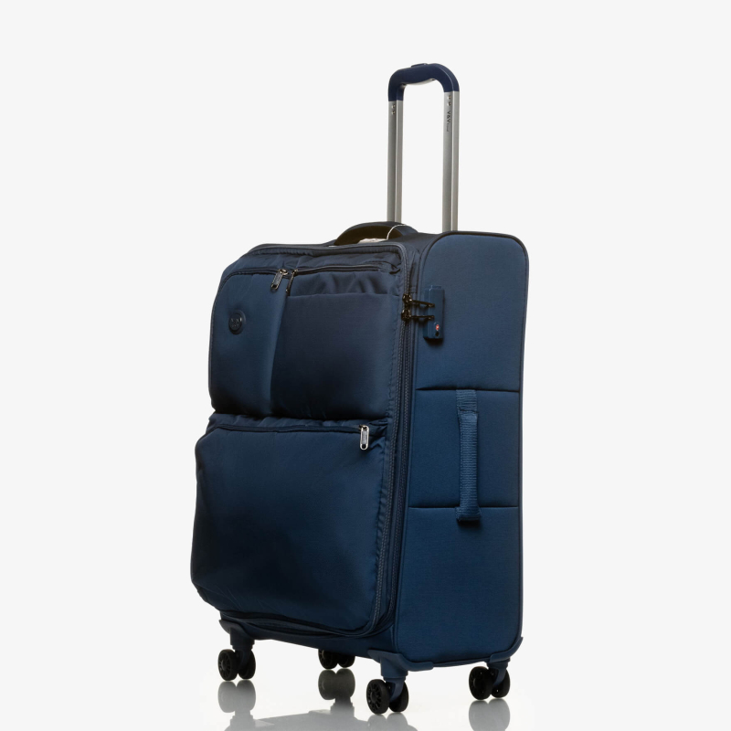 Suitcase V&V Travel One Life 8024-65 Blue