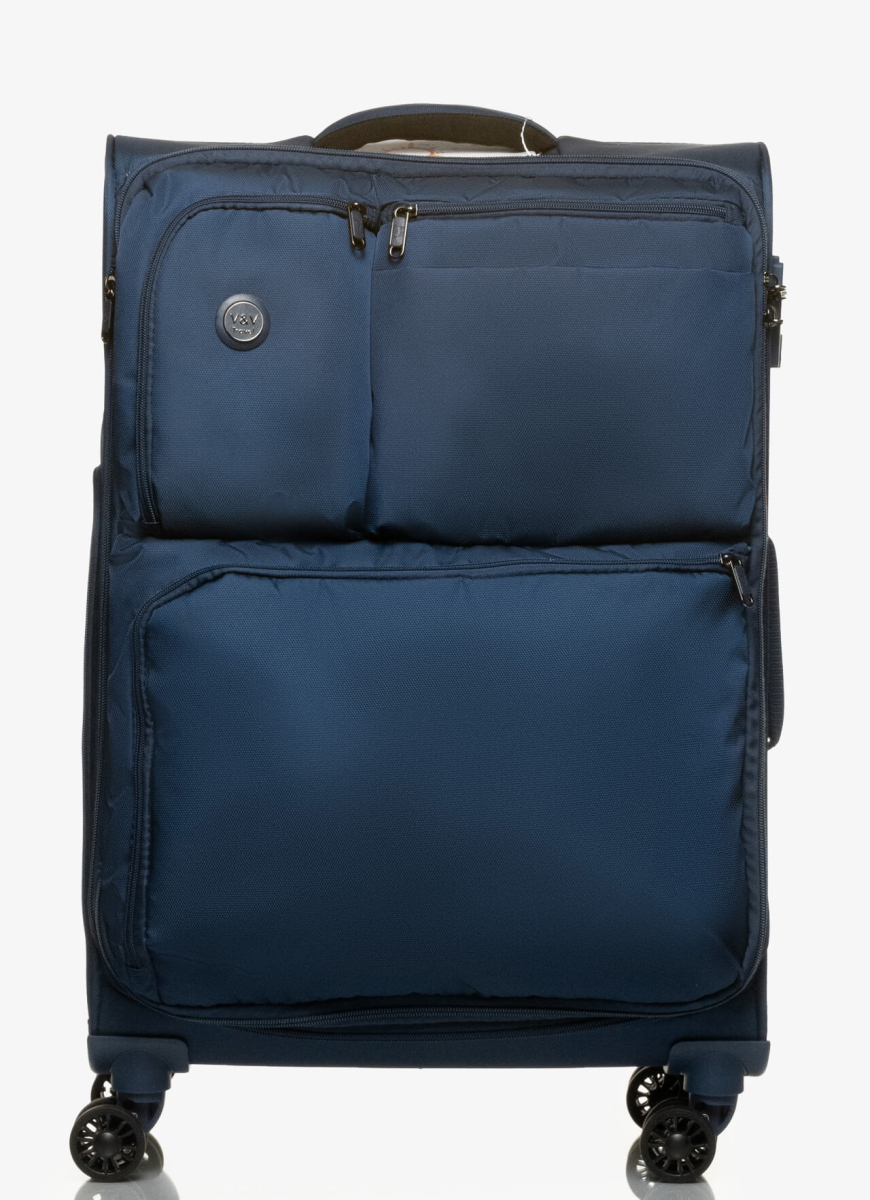 Suitcase V&V Travel One Life 8024-65 Blue