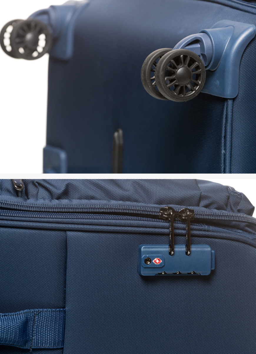 Suitcase V&V Travel One Life 8024-75 Blue