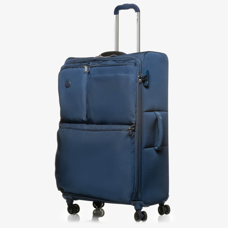 Suitcase V&V Travel One Life 8024-75 Blue