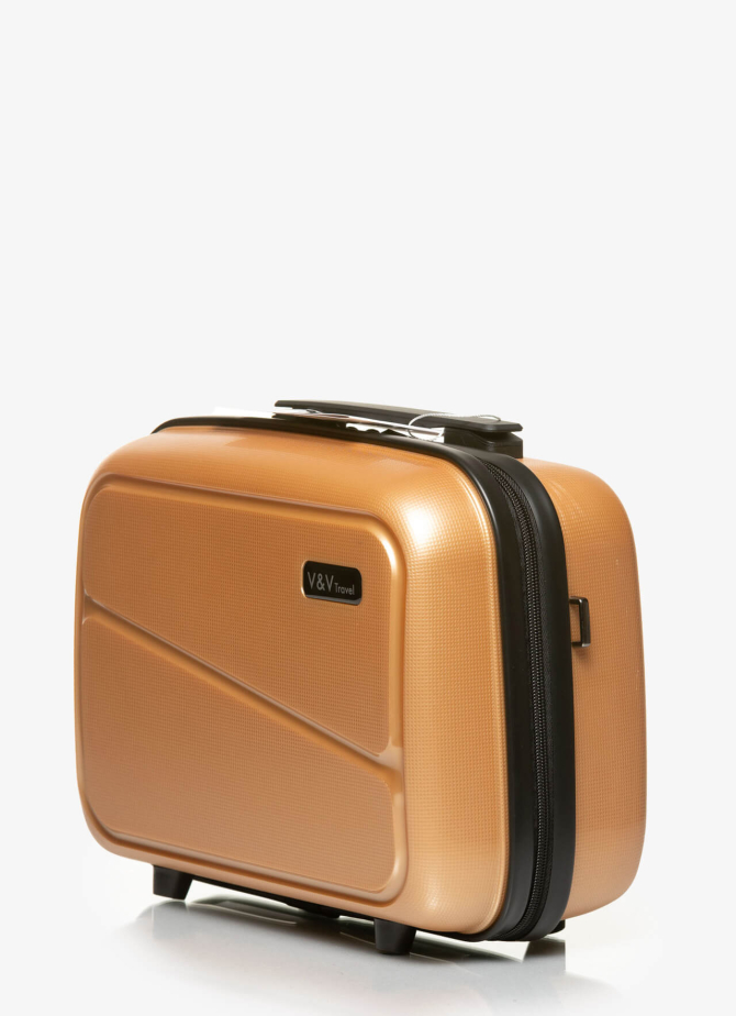 Beauty case V&V Travel Mettalo 8023-14 - Gold