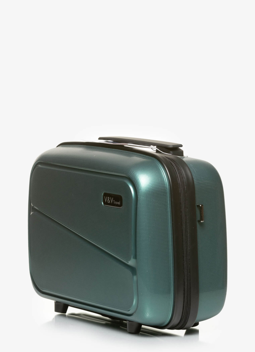 Beauty case V&V Travel Mettalo 8023-14 - Green