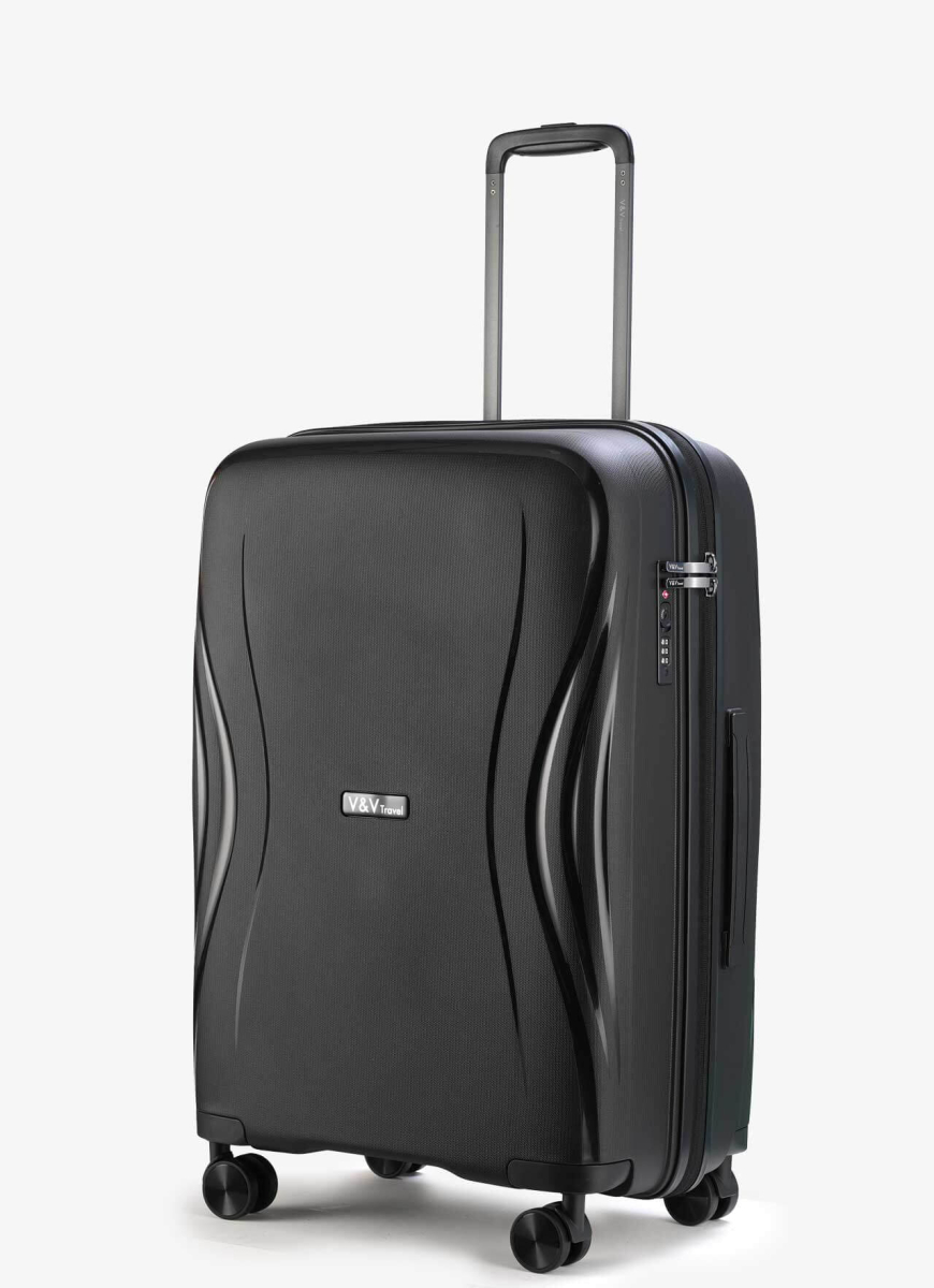 Suitcase V&V Travel  Flash light 2.0 8019.2 - 65 black