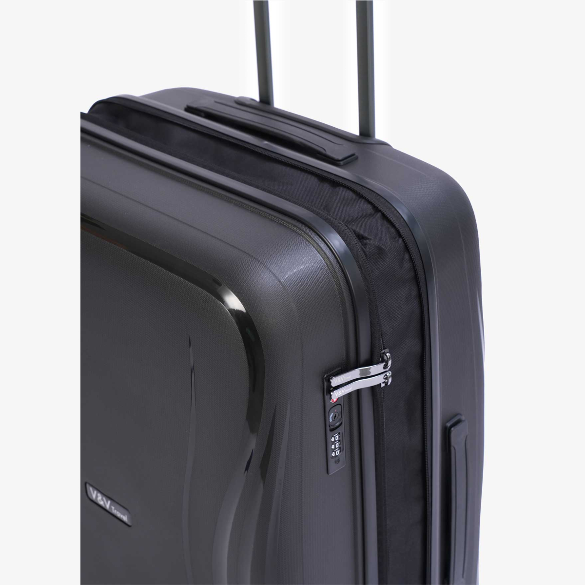 Suitcase V&V Travel Flash light 2.0 8019.2 - 65 black