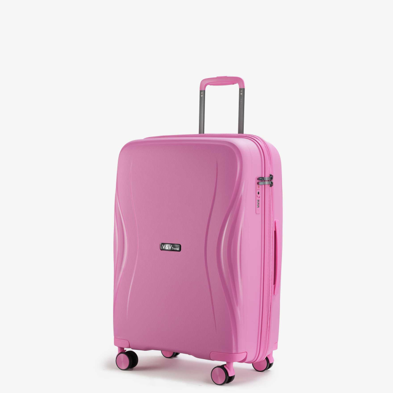 Suitcase V&V Travel  Flash light 2.0 8019.2 - 65 pink