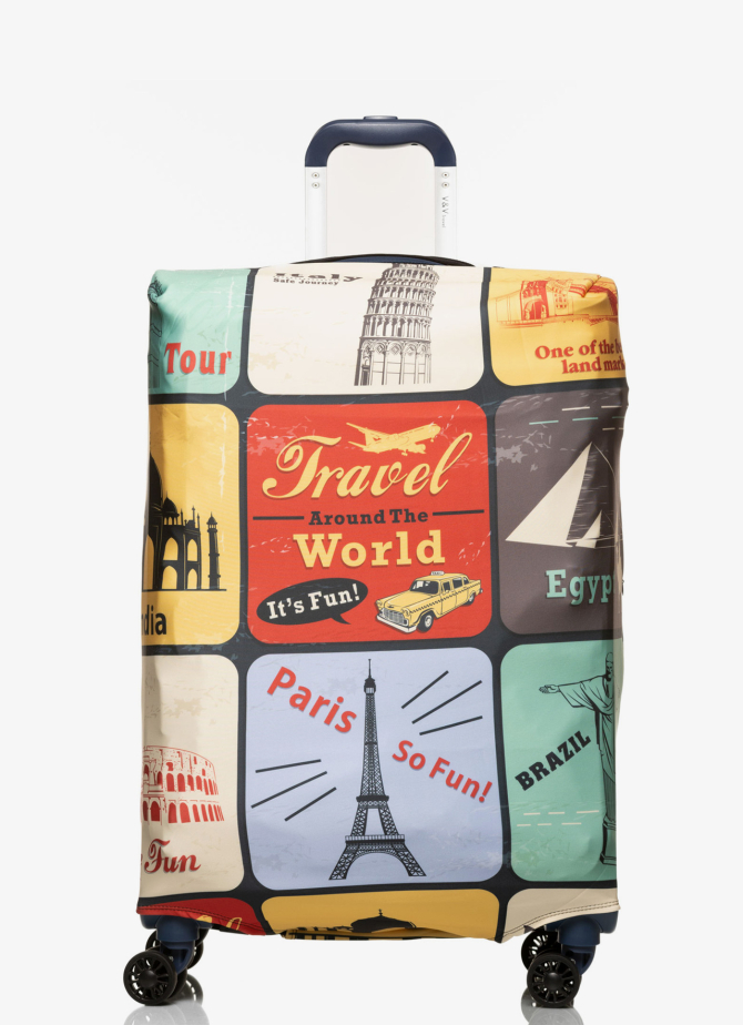 Cover for suitcase V&V Accessories Cover L Paris