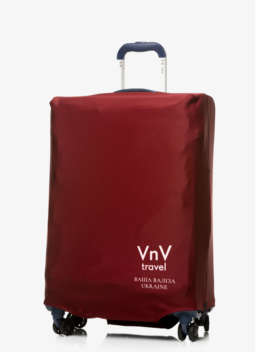 Cover for suitcase V&V Accessories Cover L Bordo Logo