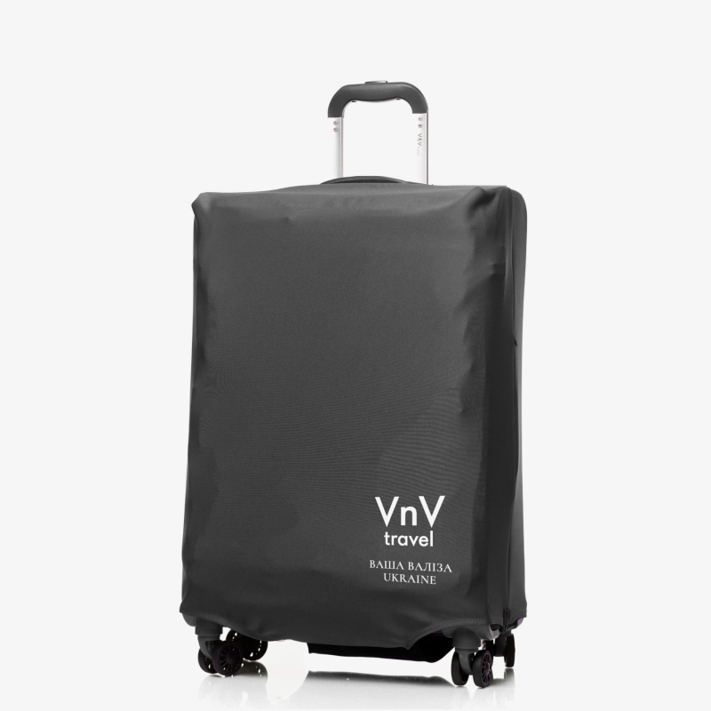 Cover for suitcase V&V Accessories Cover L Black logo