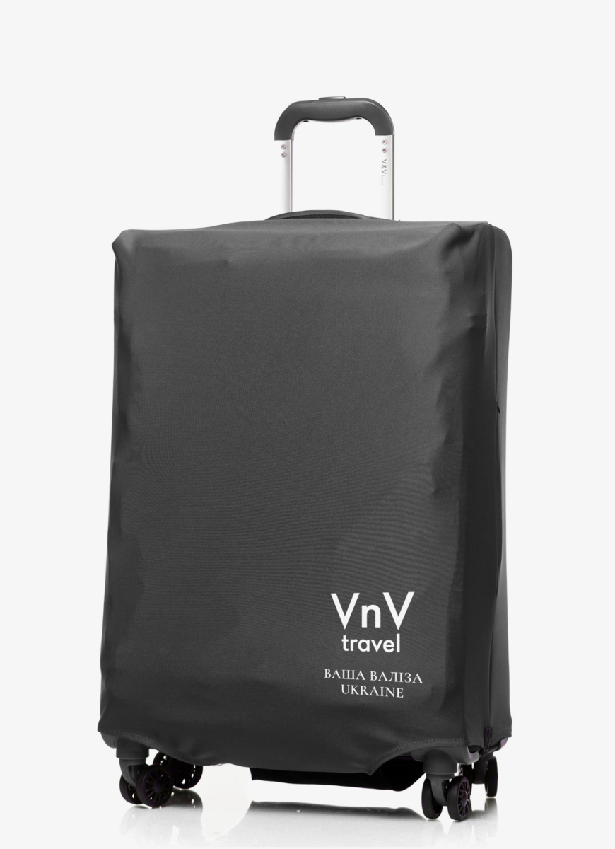 Чохол на валізу V&V Accessories Cover L Black logo