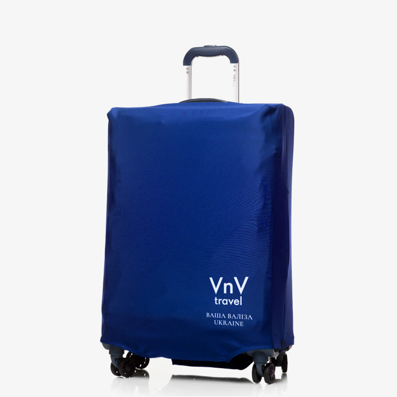 Cover for suitcase V&V Accessories Cover L Blue Logo