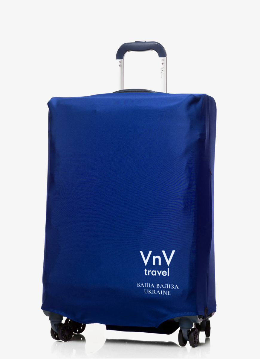 Cover for suitcase V&V Accessories Cover L Blue Logo