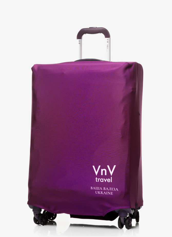 Чохол на валізу V&V Accessories Cover L Violet Logo