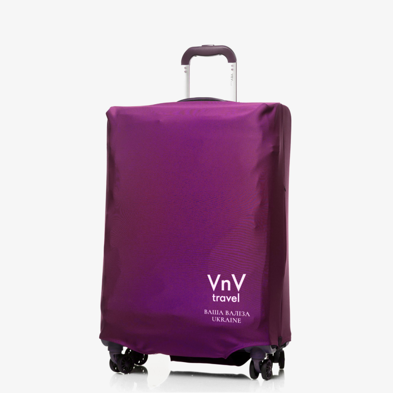 Чохол на валізу V&V Accessories Cover L Violet Logo