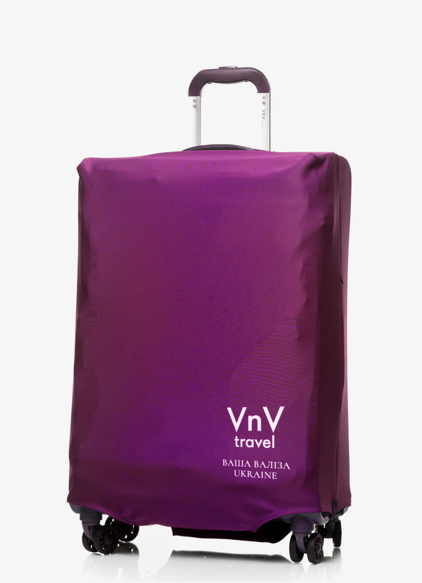 Pokrowiec na walizkę V&V Accessories Cover L Violet Logo