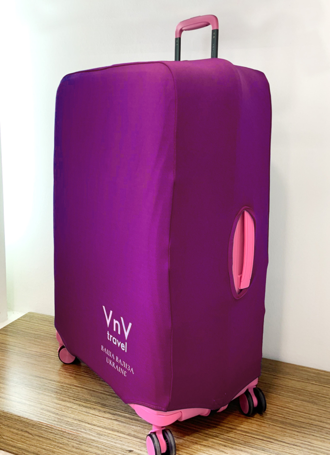 Cover for suitcase V&V Accessories Cover L Violet Logo