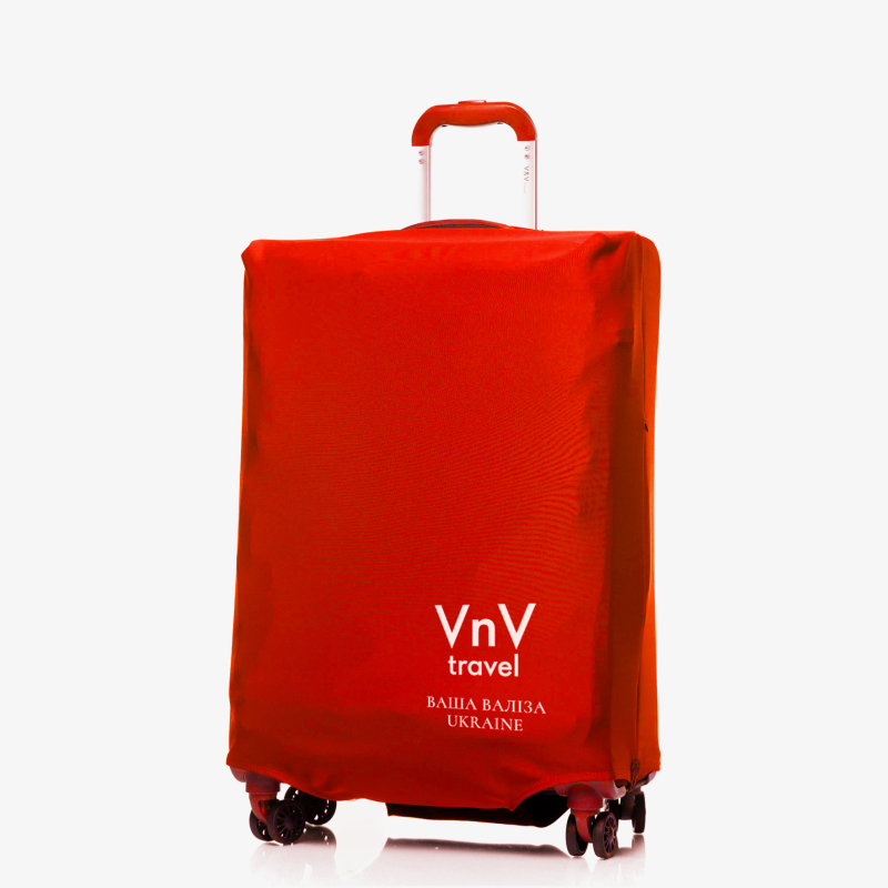 Cover for suitcase V&V Accessories Cover L Red Logo