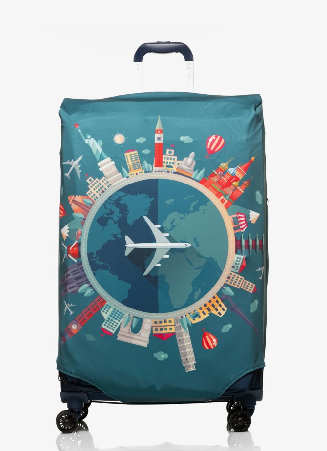 Cover for suitcase  V&V  Accessories Cover XL Airplane