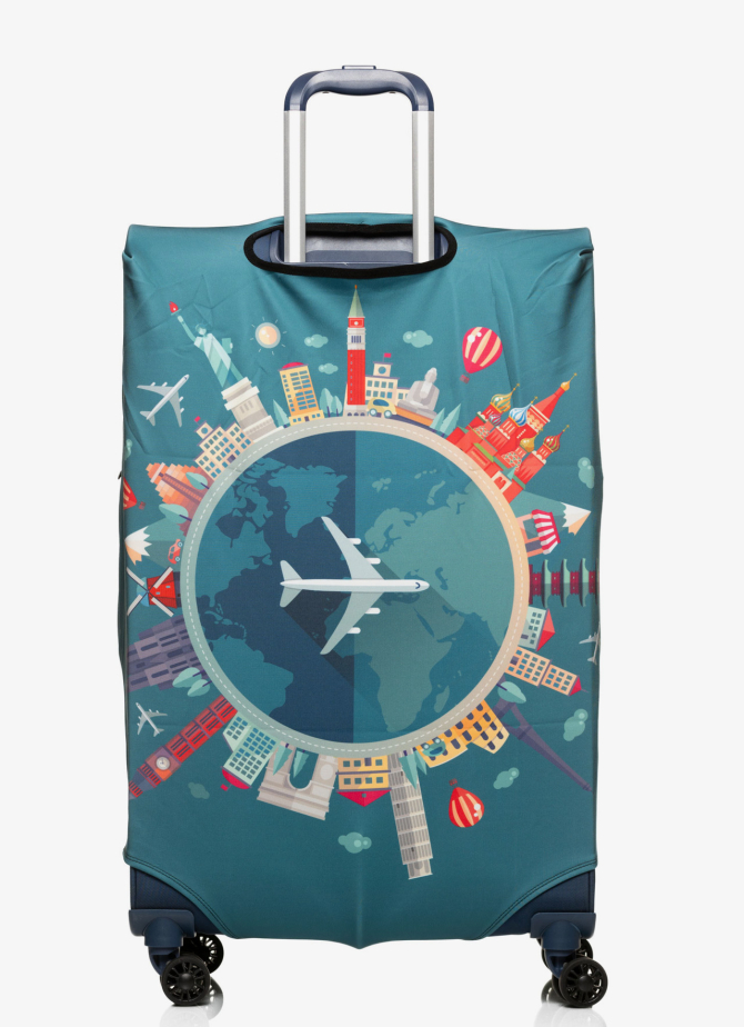 Cover for suitcase  V&V  Accessories Cover XL Airplane