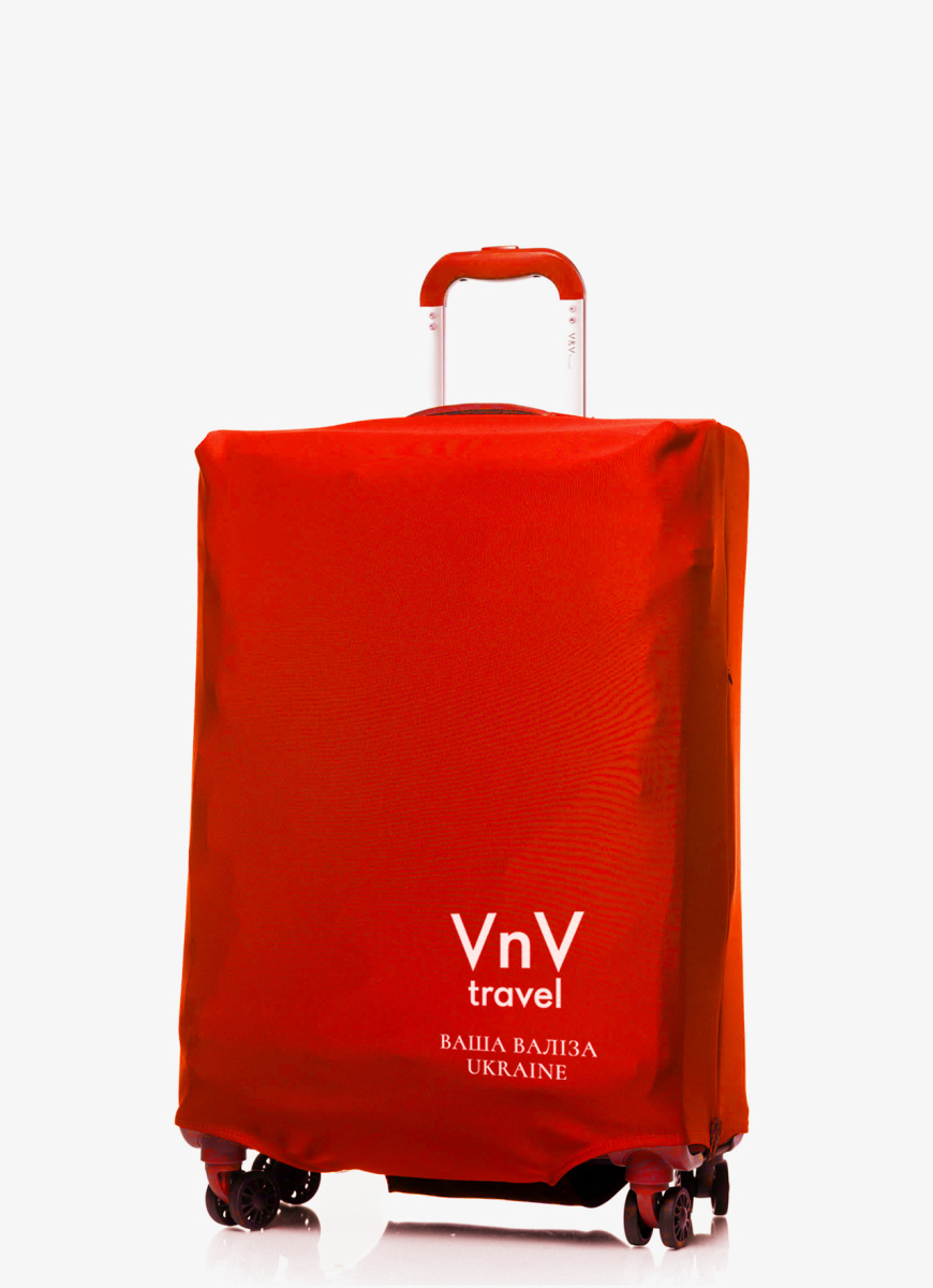 Cover for suitcase V&V Accessories Cover М Red Logo