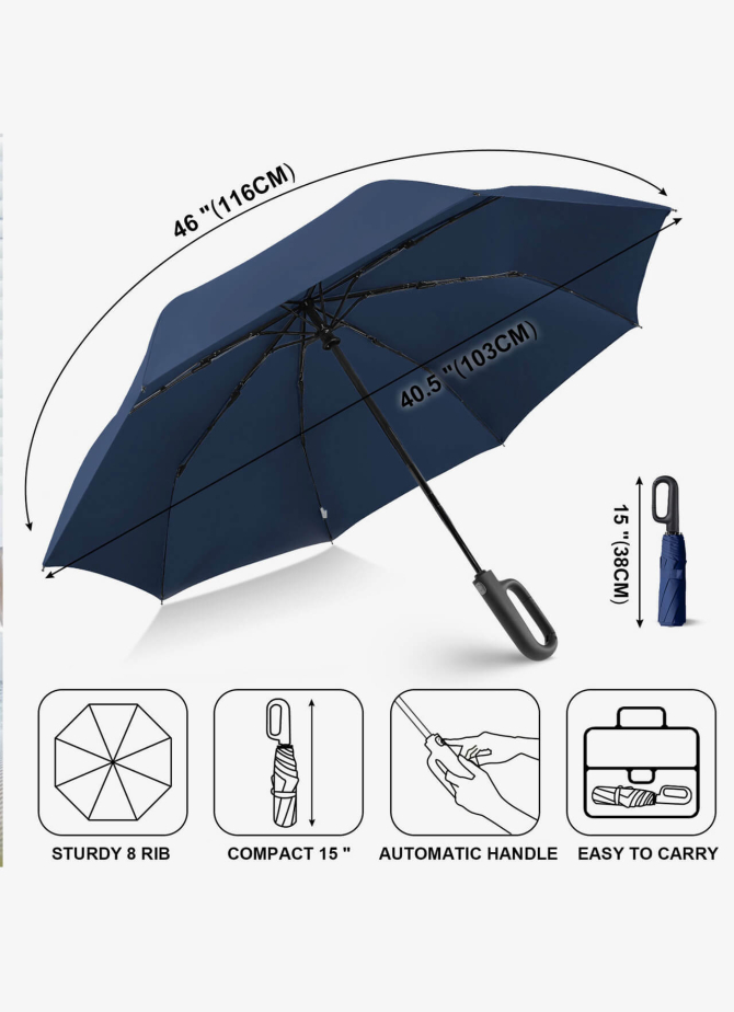 Umbrella V&V Accesories 75 Dark Blue