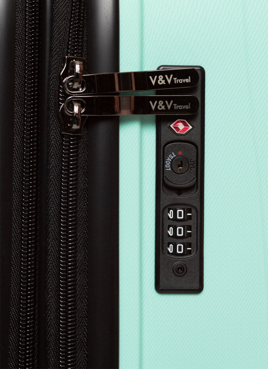 Suitcase V&V Travel Flash Light 8019 65cm Tiffany