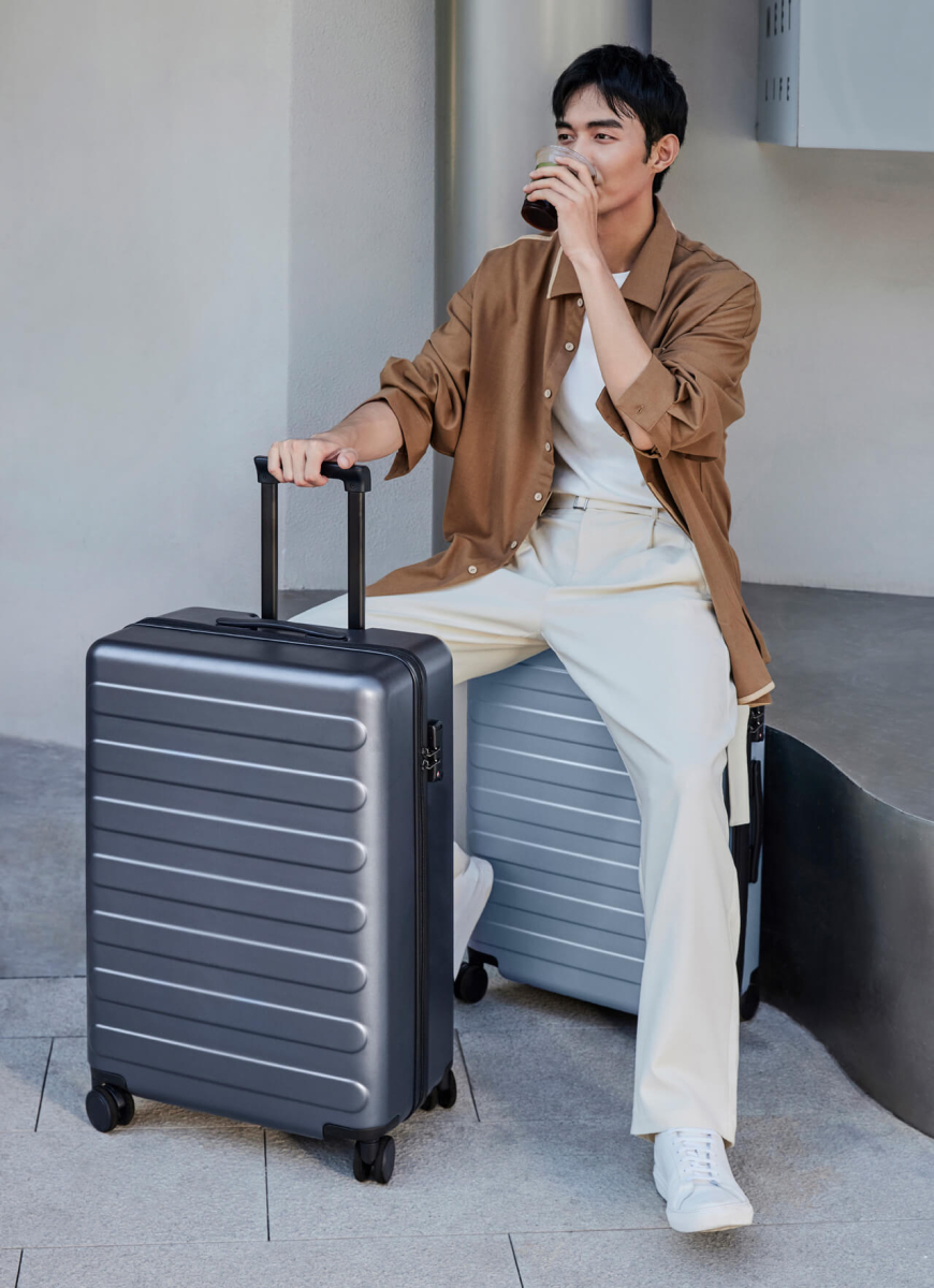 Suitcase VnV Travel Rhine-75cm blue