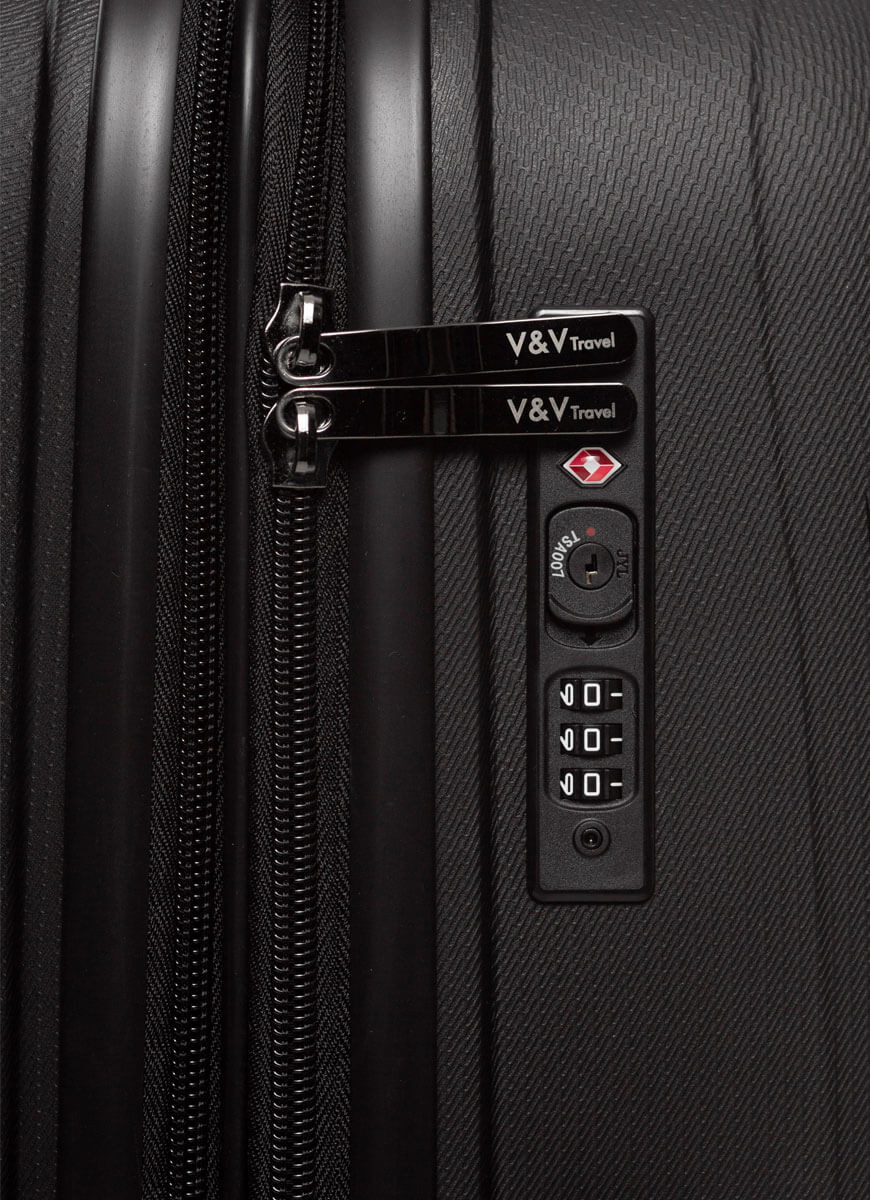 Валіза V&V Travel Flash Light 8019-65 Black