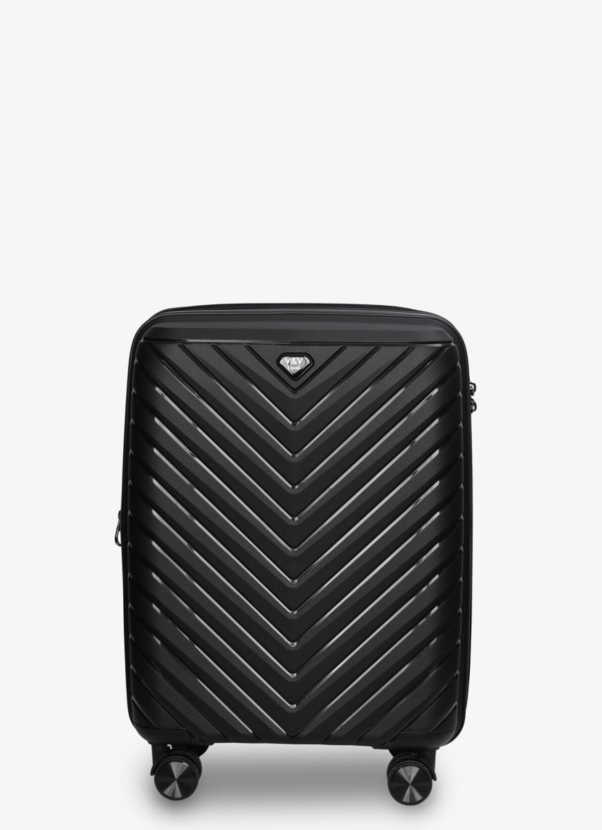 Валізи V&V Travel Invictus 8025 -55см чорний