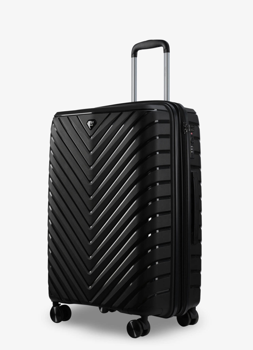 Валізи V&V Travel Invictus 8025 -65см чорний