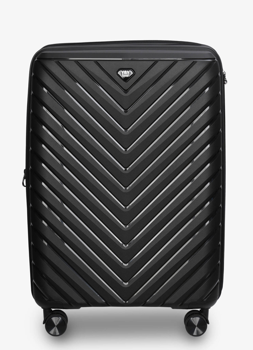 Валізи V&V Travel Invictus 8025 -65см чорний