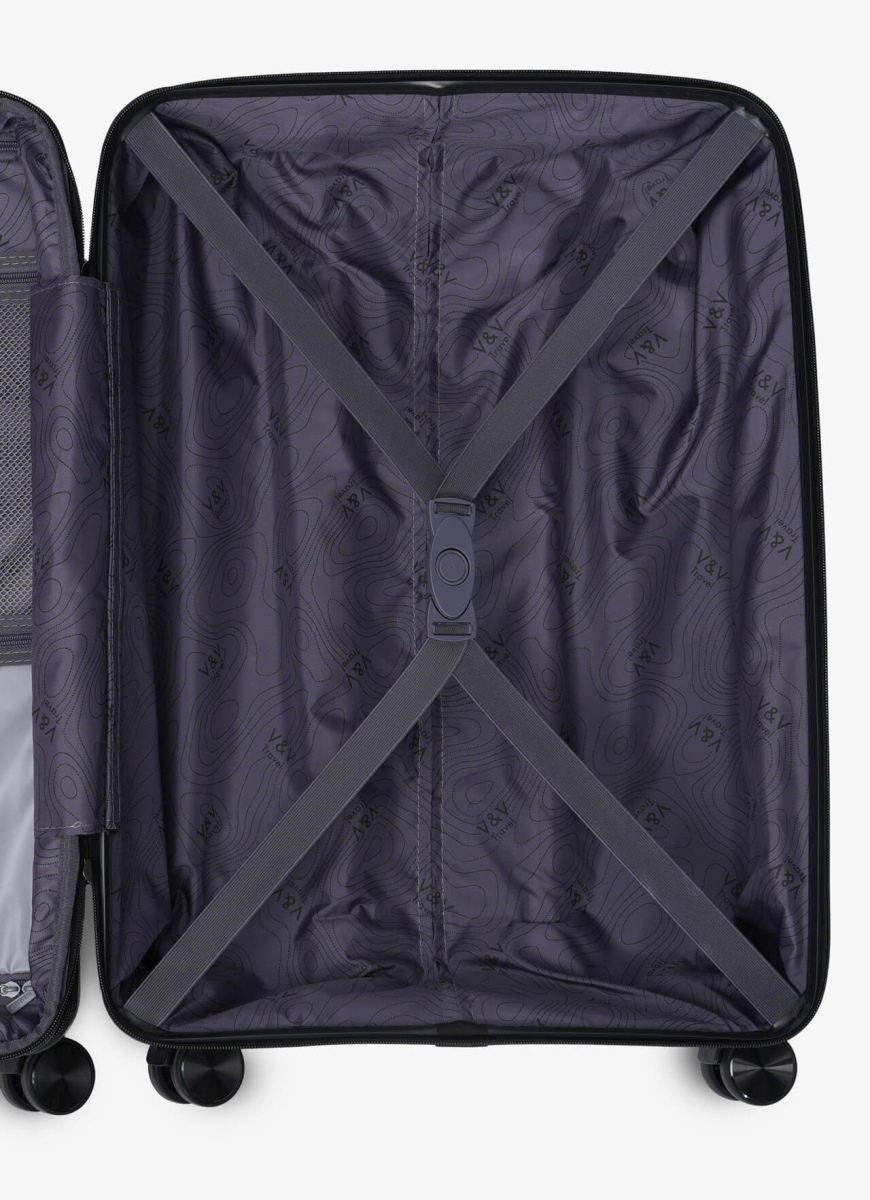 Валізи V&V Travel Invictus 8025 -75см чорний