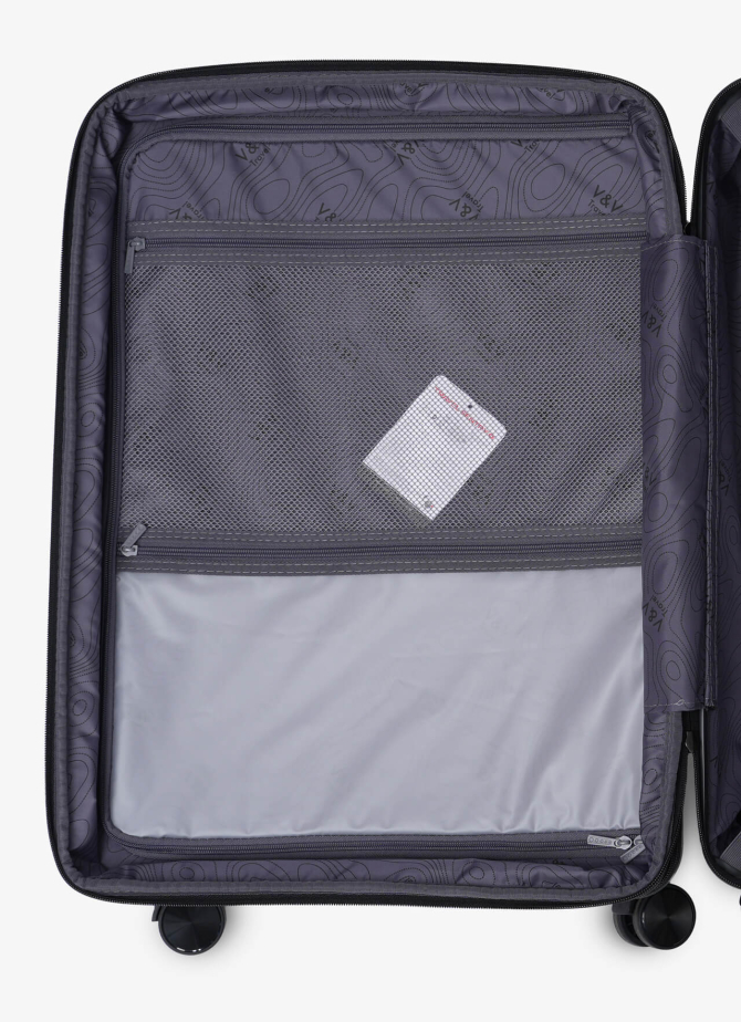 Валізи V&V Travel Invictus 8025 -75см чорний