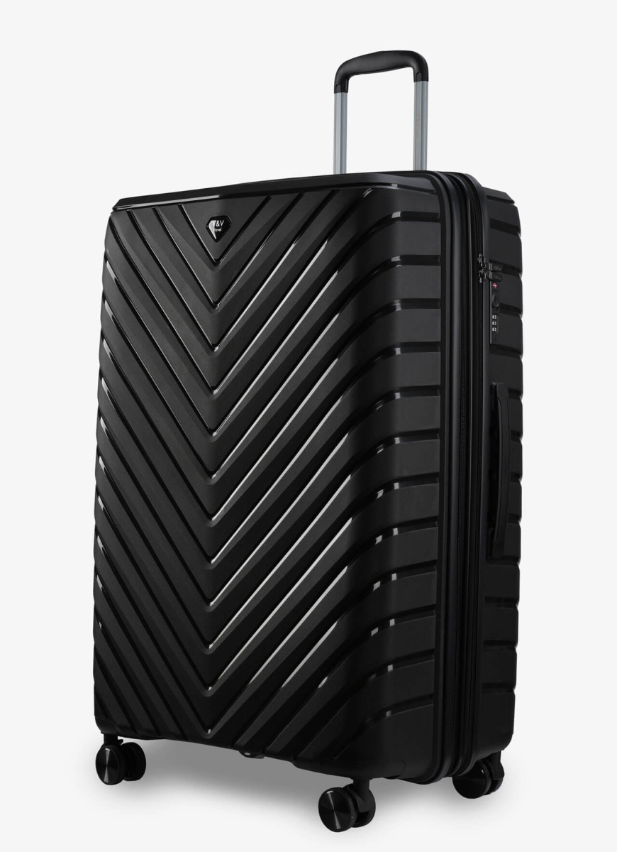 Валізи V&V Travel Invictus 8025 -75см чорний