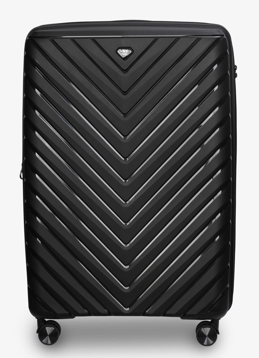 Валізи V&V Travel Invictus 8025 -75см чорний