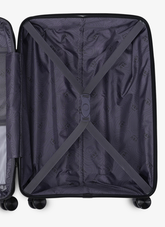 Набір з 3 валіз V&V Travel Invictus 8025 - Набір з 3 предметів - чорний