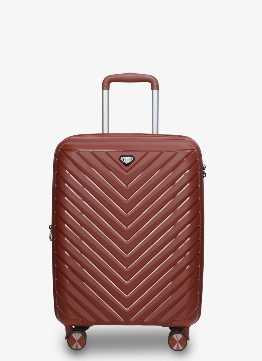 Валізи V&V Travel Invictus 8025 -55см бордо