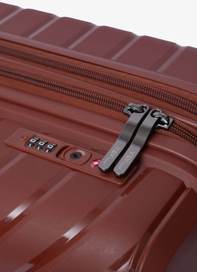 Валізи V&V Travel Invictus 8025 -65см бордо
