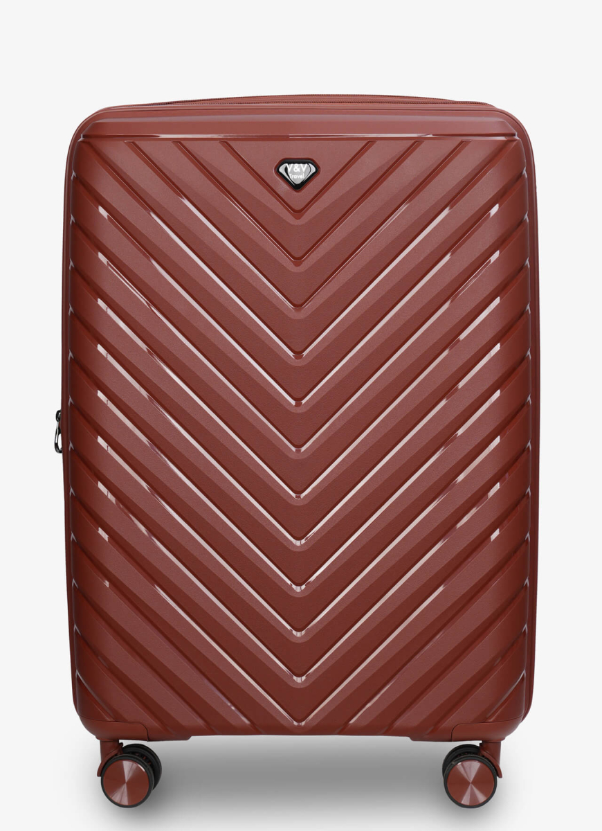 Валізи V&V Travel Invictus 8025 -65см бордо