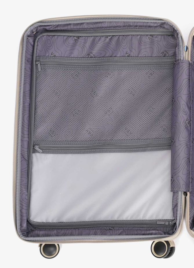 Suitcase V&V Travel Metallo 8023-55 Сhampagne