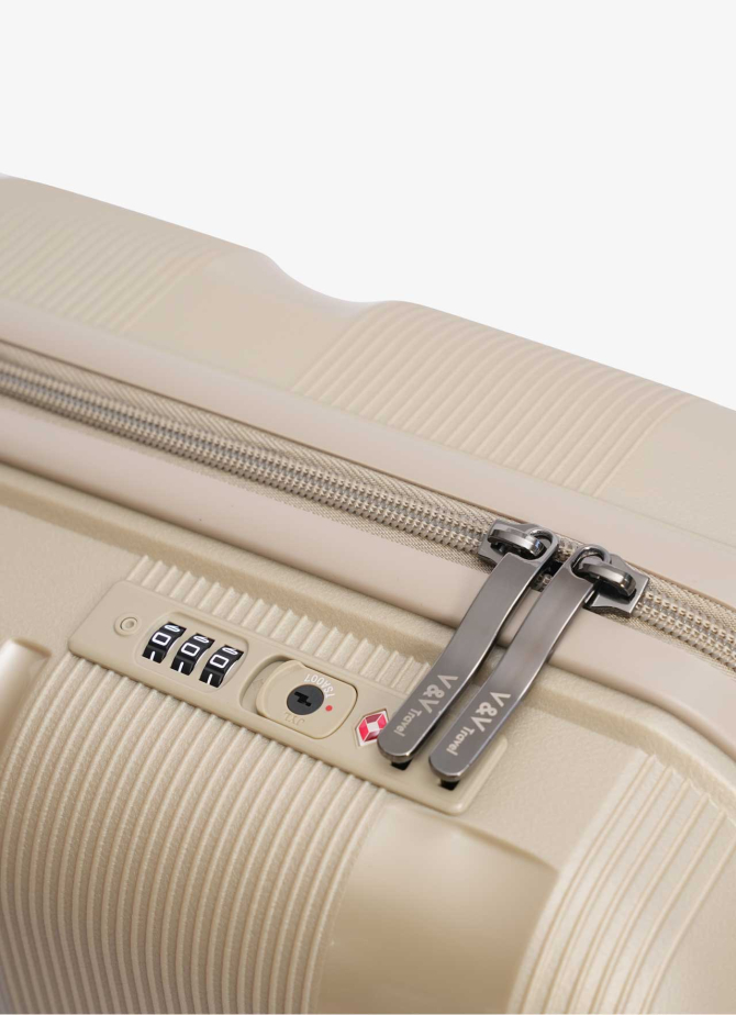 Валіза V&V Travel Metallo 8023-75 Сhampagne