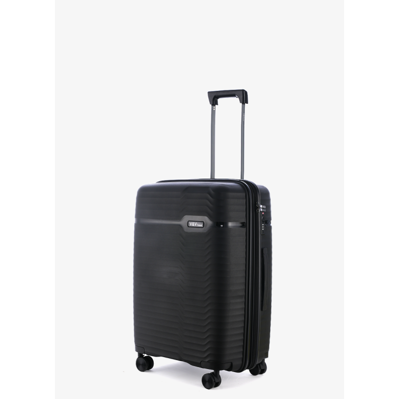 Suitcase V&V Travel Summer Breeze 8018 55cm Black