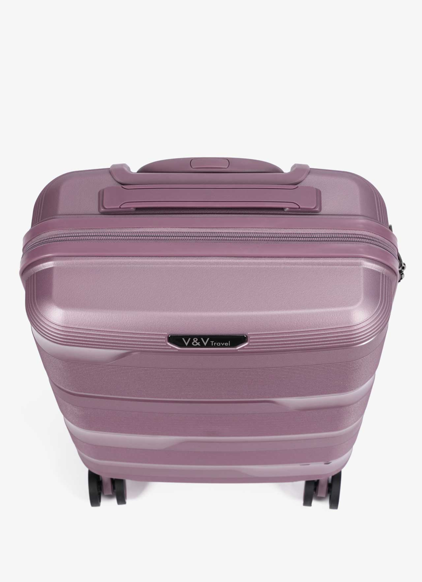 Suitcase V&V Travel Metallo 8023-55 Violet