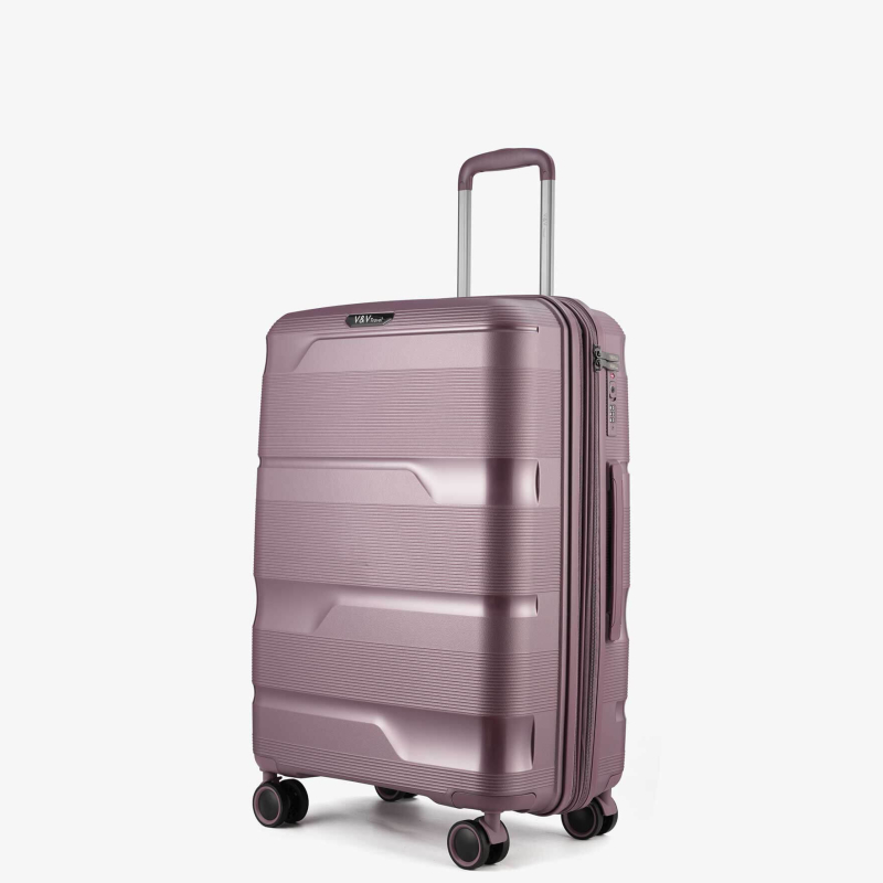 Suitcase V&V Travel Metallo 8023-65 Violet