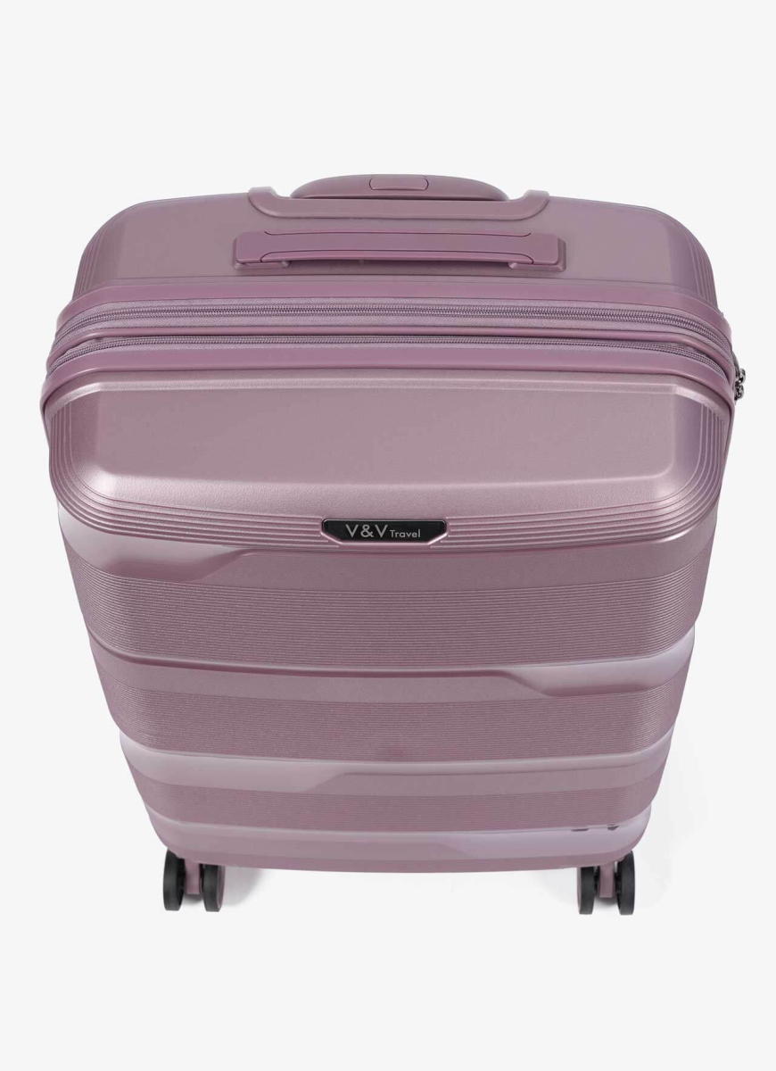 Suitcase V&V Travel Metallo 8023-75 Violet