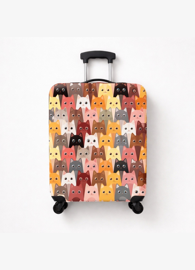 Чохол на валізу V&V Accessories Cover L Many Cats