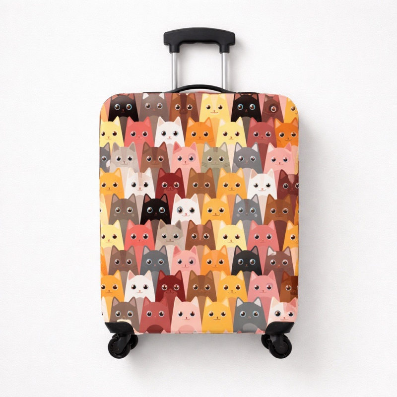 Чохол на валізу V&V Accessories Cover L Many Cats